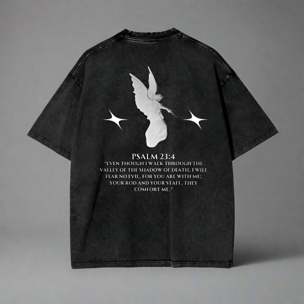 PSALM 23:4 TEE (ACID WASHED) OVERSIZED